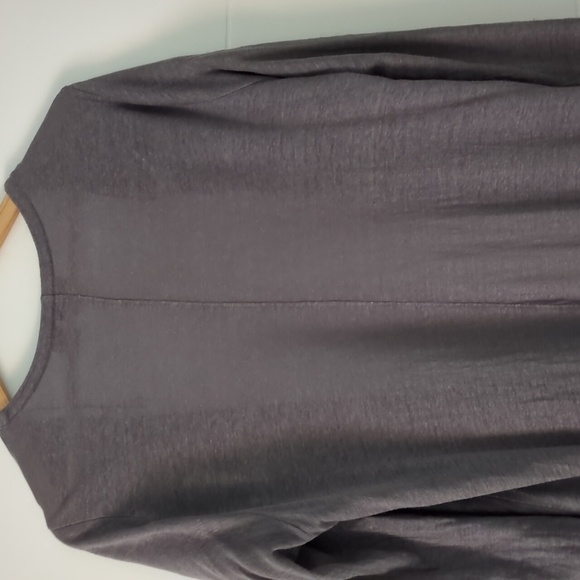 Tahari Linen long line Minimalist Boho Beachy Coastal Open Cardigan DusterLarge - Picture 6 of 8